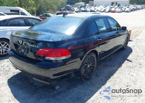 2008 BMW 750Li z USA, uszkodzony, nr VIN WBAHN83518DT83409